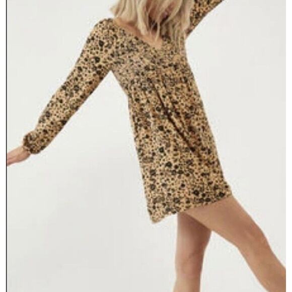 NWT NEW Pacsun Long Sleeve Womens Dress Size Small Floral mini sundress - Picture 2 of 10